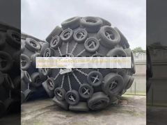 Yokohama Type Floating Pneumatic Rubber Fenders with Aircraft Tires Net